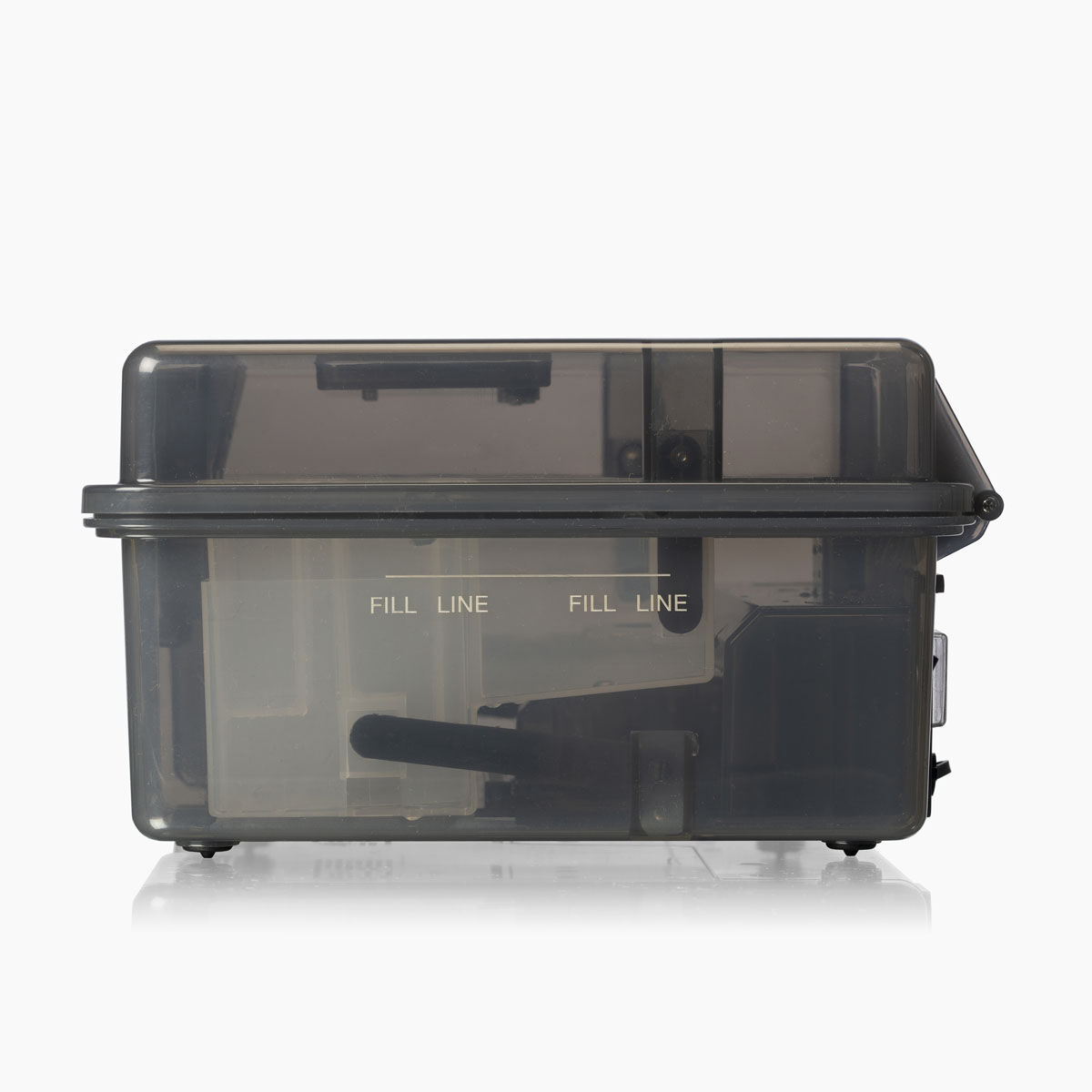 Barbersonic Professional Disinfectant Solution Box - side view showing fill line